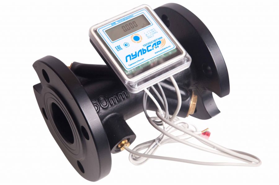 Счетчик воды ультразвуковой «пульсар» ду50;l=200мм; с радиовыходомi ip68